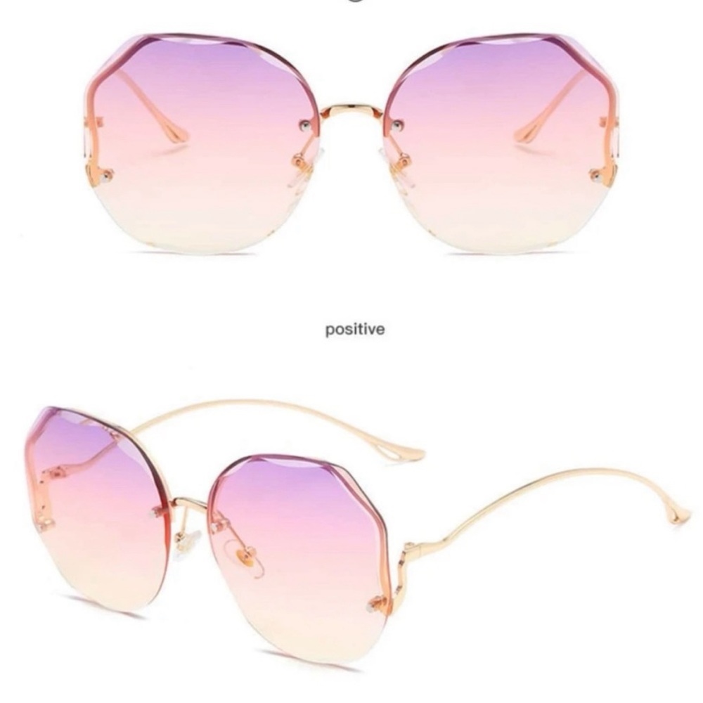 Retro Oversized Gradient  Sunglasses - Picture 8 of 11